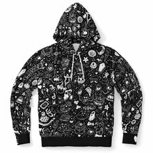 Load image into Gallery viewer, Front view of the Dark Elements Hoodie 2.0 with fresh, new designs