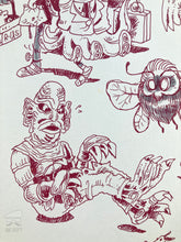 Load image into Gallery viewer, Creature of the Black Lagoon having a hard time getting his pants on