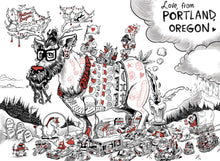 Load image into Gallery viewer, Rudolph the Portland Reindeer