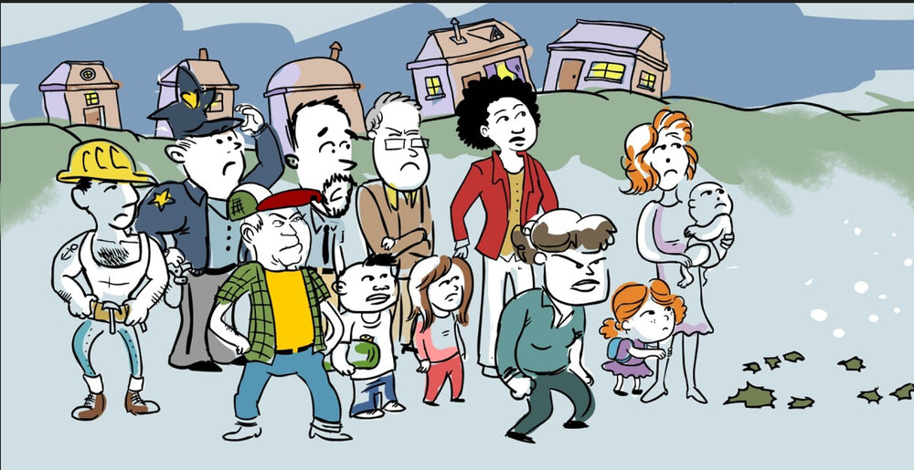 Style created for animation for Basic Rights Oregon
