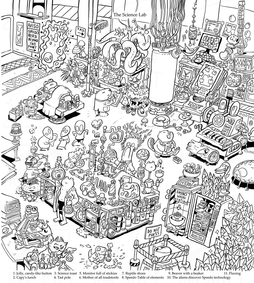 Speedo Frog's Science Lab